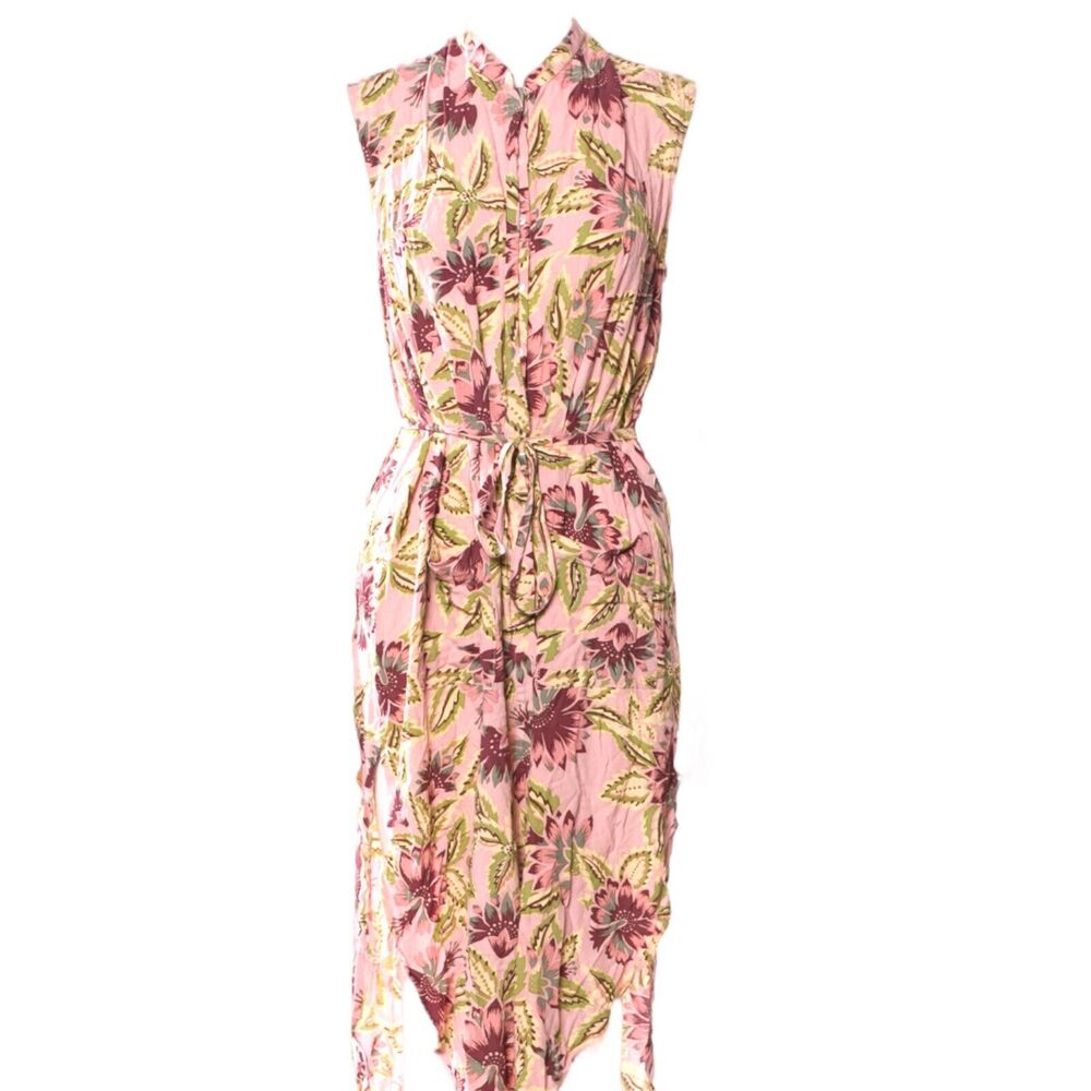 Faithfull The Brand Dress Womens Small Maxi Dusty Rose Mauve Anthropologie